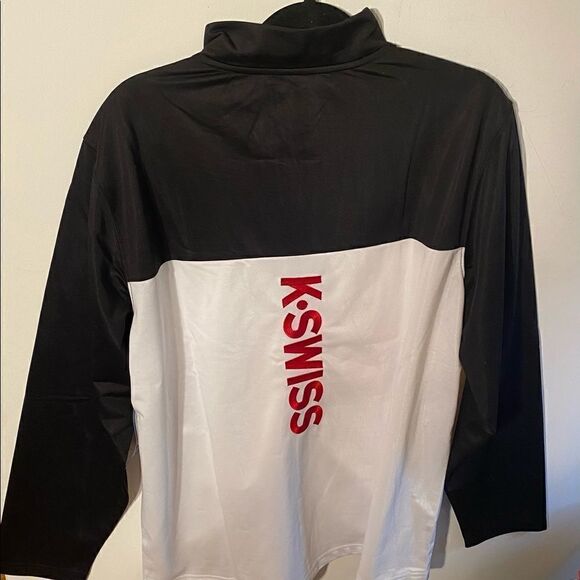 💥K .Swiss Men’s Jackets and Coat Track Jacket Black / White Sizes various 🛍🎊 - Picture 2 of 10